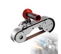 LwiftGal Levigatrice A Nastro Professionale per Tubi, 1100 W con 6 velocità Variabili E Nastri Abrasivi, Ideale per Lucidatura, Finitura E Rimozione della Ruggine su Tubi 2-wheelworkinghead