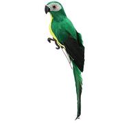 LWINGFLYER Pappagallo artificiale a grandezza naturale, in schiuma, finta piuma, pappagallo, ara, uccello, per abbigliamento primaverile, spallina, moderna, decorazione per casa, giardino, feste (25