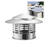 LWJSOCP Cappello per Camino, Cappello per Camino Conico, Tappo per Tubo Stufa Esterno, Coperchio per Canna fumaria in Acciaio Inox, Rinforzato e di Facile Installazione, per Camino in muratura Ester