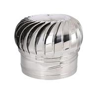 LWJSOCP Cappuccio Girevole per Camino, Cappuccio Girevole in Acciaio Inox Anti-tiraggio discendente, Cappuccio Girevole, Parte Superiore, Cappello, Copertura per Tubo di Scarico fumi, 100 mm