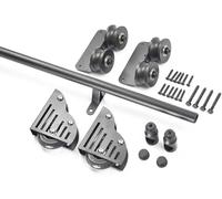 LWJSOCP Kit di ferramenta per Scala Scorrevole per Un Facile Accesso - Include Ruote con rotelle per Un Movimento Fluido, Ideale per biblioteche, Magazzini e ripostigli.