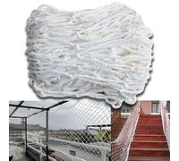 LWJSOCP Rete di Sicurezza in Corda, 6x7 Metri, per Interni, Decorativa, Ideale per Arrampicata, Giochi sull'albero o Come Rete di Sicurezza per Casette sugli Alberi - Corda da 1 cm per la Protezione