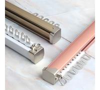 LWJSOCP Robusto Sistema di binari per Tende Bianche 1 divisorio Regolabile da 4,2 m e Asta per Doccia con binari in Alluminio - Lunghezza 3,7 m per Un Uso Versatile in casa