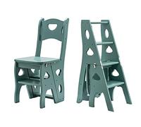 LWJSOCP Scala Portatile in Legno per Biblioteca - Sgabello Pieghevole a 4 gradini - Espositore Multifunzionale - Elegante scaffale Bianco per riporre Oggetti in casa e in Ufficio