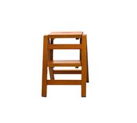 LWJSOCP Sgabello da Arrampicata per Interni, Sgabello a gradini, Scala Pieghevole ascendente, Sedia a Scala in Legno massello, Scala a Due gradini, portafiori Multifunzione (2 gradini)