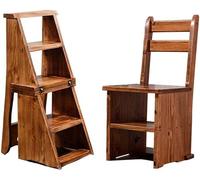 LWJSOCP Sgabello da Arrampicata per Interni, Sgabello Pieghevole Portatile con Scala a gradini, Sedia per Scale, portafiori Portatile, Sedia con Scala a 5 gradini, Sedia Pieghevole multifu