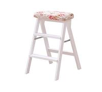 LWJSOCP Sgabello da Arrampicata per Interni, Sgabello Pieghevole, sedie per Scale, portafiori Portatile per la casa, Sgabello con Scala, mobili da Cucina, Bagno e Ufficio (#4)