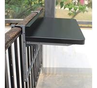LWJSOCP Tavolino da Balcone Pieghevole e Regolabile, Altezza Regolabile in 5 Posizioni, Tavolo Compatto da Parete per terrazza, Giardino e ringhiera - Arredamento da Esterno salvaspazio.