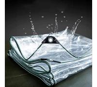 LWJSOCP Telone in PVC Impermeabile Trasparente al 100%, 450 g/m², 0,35 mm, teloni Impermeabili Morbidi e Resistenti, Tenda Antipioggia per Esterni, Finestra, Balcone, Parabrezza, teloni TR