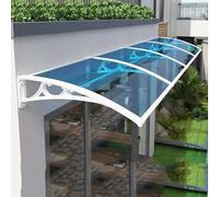 LWJSOCP Tettoia in policarbonato per Porta, Facile da installare, Ideale per Ingresso, Patio e Balcone, Resistente alle intemperie (50x80 cm 19x31 Pollici)