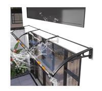 LWJSOCP Tettoia Moderna in Alluminio per Porta d'ingresso - Veranda Resistente alle intemperie, Elegante Copertura in policarbonato per Ingresso, 100x120 cm (39x47 Pollici) - Migliora l'aspetto este