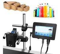 lwjunmm Codificatrice automatica a getto d'inchiostro per linea di produzione,stampante a getto d'inchiostro industriale,macchina per codifica online,macchina per codifica data 12,7mm/25,4mm,25.4mm