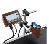 lwjunmm Stampante a Getto d'inchiostro Industriale Automatica,Stampante a Getto d'inchiostro Desktop Portatile,Data di Produzione Desktop da codice QR per Stampa su Superficie,12.7mm