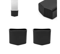 LWLWA 2 Pezzi Piedini in Gomma, 20×40 mm, Piedini per Scala Alluminio | Materiale in Gomma Nera Piedino per Scala, Resistente All'usura Antiscivolo per Scaletta, per Tutti I Tipi di Scale