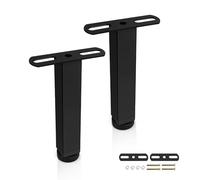 LWLWA Piedini Regolabili per Mobili 2 Pezzi, Piedini per Mobili Regolabile 0-20 mm, Gambe Letto Allarga e Ispessisce Materiale in Ferro Laminato Freddo, Forte Capacità di Carico, per Divano, Letto