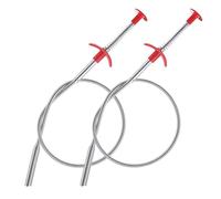 LWLWA Sonda Sturatubi Flessibile 60cm, Artiglio a 4 Punte con Impugnatura per Sbloccare Scarico Lavandino Cucina e Tubi di Drain Unblocker