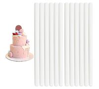 LWMLWM 12 Pz Pioli per Torte a Piani Bastoncini per Torta di Plastica Bastoncini per Torte a Piani Pioli Decorati per Torte Multipiano Supporto per Torte a Più piani e Decorazioni (30CM)