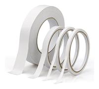LWMLWM 4 rotoli di nastro biadesivo (2 x 6 mm, 1 x 12 mm e 1 x 24 mm di larghezza), nastro biadesivo trasparente, incolore, bianco