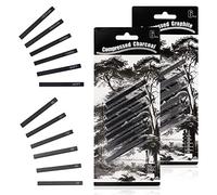 LWMLWM Set di 12 carboncini da disegno, set di carboncini da disegno, matite a carbone, colore nero, set di matite a carbone, adatto per disegnare, schizzi, scrittura, design artistico