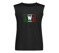 LWO Latino World Order Mens Unisex Sleeveless T-Shirt Graphic Print Vests Top Black Tank Tee L