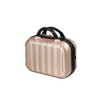 LWODANU Valigia da 35,6 cm Mini Bagaglio Piccola Borsa Cosmetica Può Appendere Bagagli Trolley Scatola di Immagazzinaggio Portatile Carry on Bagagli, Champagne