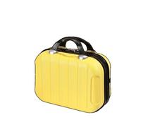 LWODANU Valigia da 35,6 cm Mini Bagaglio Piccola Borsa Cosmetica Può Appendere Bagagli Trolley Scatola di Immagazzinaggio Portatile Carry on Bagagli, Giallo vivace