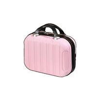 LWODANU Valigia da 35,6 cm Mini Bagaglio Piccola Borsa Cosmetica Può Appendere Bagagli Trolley Scatola di Immagazzinaggio Portatile Carry on Bagagli, Rosa chiaro