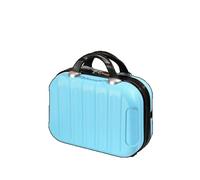 LWODANU Valigia da 35,6 cm Mini Bagaglio Piccola Borsa Cosmetica Può Appendere Bagagli Trolley Scatola di Immagazzinaggio Portatile Carry on Bagagli, Azzurro chiaro