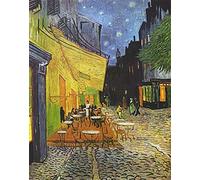 LWOHDKHK 5D Diamond Painting Kit Completo Drill Vincent Van Gogh caffè all'aperto di Notte DIY Pittura Diamante 5d Craft Arts for Home Wall Decor Regali di Compleanno