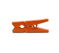 LWR CRAFTS Mini mollette in legno 15 colori 100 per confezione 1 "2,5 cm (arancione)