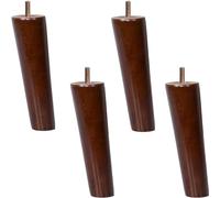 LwsCUiH Divano piedi Set di 4 mandrini for mobili in legno massello filettati M10 gambe for mobili in legno tavolo e sedie for divano conici in noce(Oblique,70cm/27.6inch)