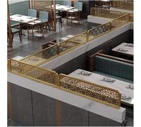 LwsCUiH Divisori for Aree da Pranzo Fuori dal Ristorante Divisori Decorativi Divisorio for scrivania da Ufficio del Ristorante 30 cm Recinzione Bassa(Gold-a,90cm)