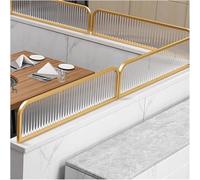 LwsCUiH Divisorio sospeso for Sala da Pranzo e Arredamento for ristoranti, divisorio for scrivania a Strisce Rialzate, Altezza 30 cm, Recinzione(Gold-a,30x50cm)