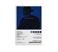 LWSCYMX Bryson Tiller - Poster su tela con copertine di album musicali popolari, stampa artistica da parete, per camera da letto, 30 x 45 cm, senza cornice