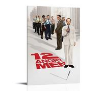 LWSCYMX Poster su tela con 12 Angry Men, film classici e serie TV, decorazione artistica da parete per camera da letto, poster 20 x 30 cm, con cornice