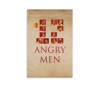LWSCYMX Poster su tela con 12 Angry Men, film classici e serie TV, decorazione artistica da parete, per camera da letto, 50 x 75 cm, senza cornice