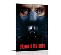 LWSCYMX Poster su tela con film e serie TV Il silenzio degli innocenti, decorazione artistica da parete per camera da letto, poster 30 x 45 cm, con cornice
