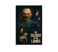 LWSCYMX Poster su tela con film e serie TV Il silenzio degli innocenti, decorazione artistica da parete per camera da letto, poster 60 x 90 cm, senza cornice