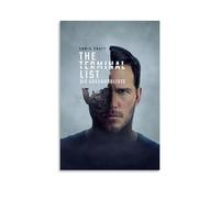 LWSCYMX Poster su tela con film e serie TV The Terminal List, decorazione artistica da parete per camera da letto, 50 x 75 cm, senza cornice