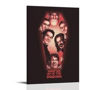LWSCYMX Poster su tela con scritta "What We Do in The Shadows", poster decorativo da parete con film e serie TV, per camera da letto, 20 x 30 cm, con cornice