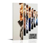 LWSCYMX Poster su tela di The Bureau Classic Movies and TV Series, decorazione artistica da parete, per camera da letto, 40 x 60 cm, con cornice