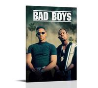 LWSCYMX Poster su tela, motivo: film e serie TV di Bad Boys, decorazione artistica da parete per camera da letto, 30 x 45 cm, con cornice