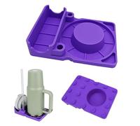 Lwtsrp Scolapiatti per Stanley Cup, Supporto per Bottiglie in Silicone per Posizionare Stanley Cup, Cannuccia e Coperchio, Supporto Asciutto per Tumbler, Accessori per Tazza Stanley (Viola)