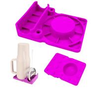 Lwtsrp Scolapiatti per Stanley Cup, Supporto per Bottiglie in Silicone per Posizionare Stanley Cup, Cannuccia e Coperchio, Supporto Asciutto per Tumbler, Accessori per Tazza Stanley (Rosa)