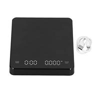 Lwuey Bilancia Cucina Digitale Precisione,Mini da Caffè Portatile Viaggio Limite Poid 3000G Pesa Cibo Liquidi Multifunzione Alimenti Ricaricabile USB Funzione Tare LCD Timer Professionale con Batterie