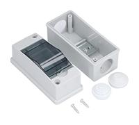 Lwuey Box Interruttori,Cassetta Quadro Elettrico Esterno Moduli 2 Vie Scatola di Protezione Distributore Interruttore Automatico Distribuzione Parete Stagna IP65 Superficie per Elettricità Giardino