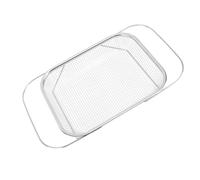 Lwuey Cestello Scolapasta Estensibile, Colino Cucina in Acciaio Inox 18 Pollici Manici Estensibili Rettangolare per Scolare Stoviglie Risciacquare Frutta Verdura Scodelle Ciotole Piatti Utensili