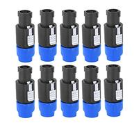 Lwuey Connettore per Altoparlanti Audio Impermeabili, Altoparlante Speakon Spine Spina Cavi Impermeabile Cavo Maschio Plug Compatibilecon Amplificatore Femminile Twist Lock di Compatibile Stabile