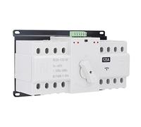 Lwuey Doppio Interruttore di Trasferimento Potenza,AC 400V 4P 125A ATS CB Interuptore a Levetta Commutazione Automatico Alimentazione per Elettricità Municipale Energia Comunale UPS Invertitore Solare