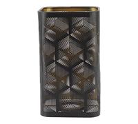 Lwuey Paralume Cavo in Metallo,Quadrato Metallo Stile Moderno Decorativo Staccabile Comodino Lampada da Tavolo Francese Intaglio Floreale Design Coprilampada Rimovibile Terra per Letto Ferro Battuto